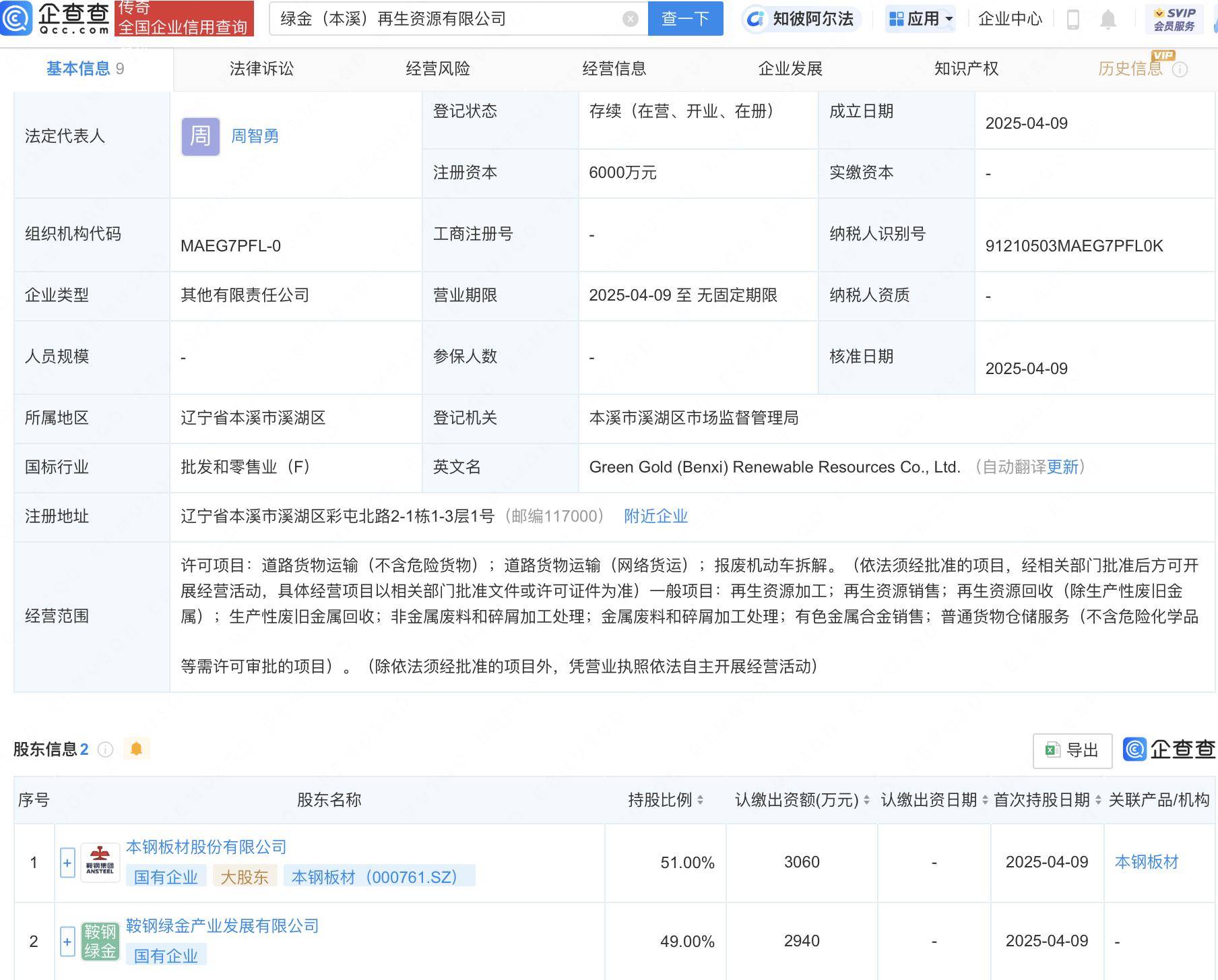 本鋼板材攜手合作方，新設(shè)再生資源公司聚焦廢舊金屬回收:再生資源回收公司
